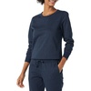 Amazon Essentials Women’s Fleece Crewneck Long Sleeve Pullover Sweatshirt (Available in Plus Size)(Navy Cheetah)