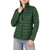 Amazon Essentials Women’s Lightweight Long-Sleeve Water-Resistant Packable Puffer Jacket (Available in Plus Size)(Dark Green)