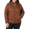 Amazon Essentials Women’s Lightweight Long-Sleeve Water-Resistant Packable Puffer Jacket (Available in Plus Size)(Dark Toffee Brown)