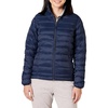 Amazon Essentials Women’s Lightweight Long-Sleeve Water-Resistant Packable Puffer Jacket (Available in Plus Size)(Navy)