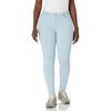 Amazon Essentials Women’s Mid-Rise Stretchy Skinny Denim Jeans, 5-Pocket(Pale Blue)