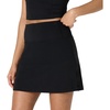 Amazon Essentials Women’s Tennis Skirt with Built-in Shorts(Black)