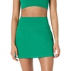 Amazon Essentials Women’s Tennis Skirt with Built-in Shorts(Emerald Green)