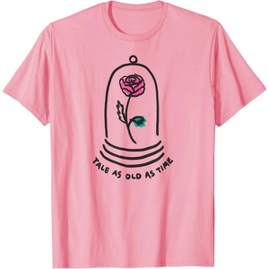 Amazon Essentials Boys’ Princess Belle Beauty and the Beast Quote T-Shirt, White, Small(Pink)