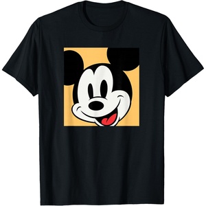 Amazon Essentials Disney Mickey Boxed Portrait T-Shirt(Black)
