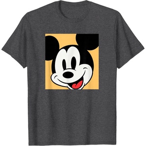 Amazon Essentials Disney Mickey Boxed Portrait T-Shirt(Dark Heather Grey)
