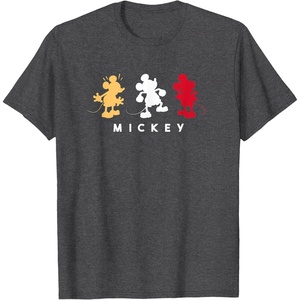 Amazon Essentials Men’s Disney Mickey Mouse Royal T-Shirt, Blue, Small(Dark Heather Grey)