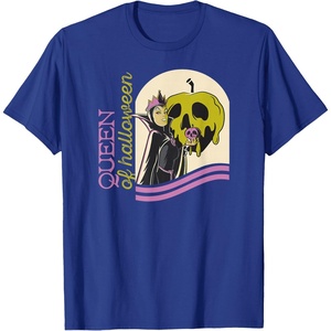 Amazon Essentials Men’s Villains Evil Queen of Halloween T-Shirt, Black Halloween Print, Small(Royal Blue)
