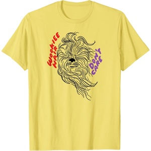Amazon Essentials Star Wars Chewbacca Wookiee Hair Don’t Care T-Shirt(Lemon Yellow)