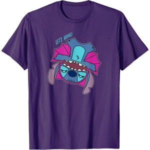 Amazon Essentials Stitch Halloween Bat Costume Let’s Hang T-Shirt(Purple)