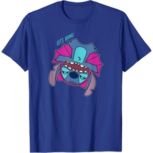 Amazon Essentials Stitch Halloween Bat Costume Let’s Hang T-Shirt(Royal Blue)