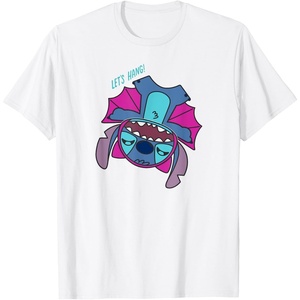 Amazon Essentials Stitch Halloween Bat Costume Let’s Hang T-Shirt(White)