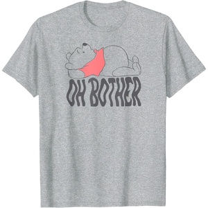 Amazon Essentials Winnie the Pooh Wavy Oh Bother T-Shirt(Heather Grey)