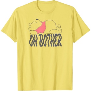 Amazon Essentials Winnie the Pooh Wavy Oh Bother T-Shirt(Lemon Yellow)