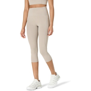 Amazon Essentials Women’s Active FormFlex Buttery Soft High Waist Capri Yoga Workout Leggings(Taupe)