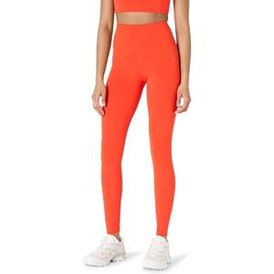 Amazon Essentials Women’s Active FormFlex Buttery Soft High Waist Yoga Workout Leggings(Bright Red)