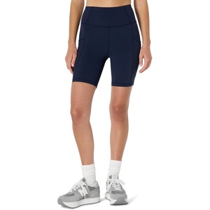Amazon Essentials Women’s Active Total Train High Waist 7″ Gym Workout Biker Shorts with Pockets(Navy)