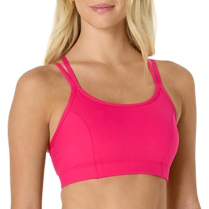 Amazon Essentials Women’s Active Total Train Medium Support Sports Bra with Strappy Back(Hot Pink)