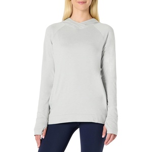 Amazon Essentials Women’s Athletic Soft Performance Lightweight Long Sleeve Pullover Hoodie Workout Top(Space Dye Dove)