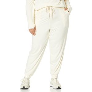 Amazon Essentials Women’s Brushed Tech Stretch Jogger Pant – Discontinued Colors(Off-white)