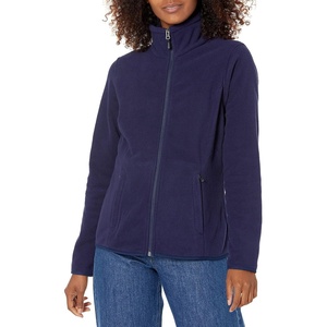 Amazon Essentials Women’s Classic-Fit Full-Zip Polar Soft Fleece Jacket, Outerwear Coat with Cuffs (Available in Plus Size)(Navy)
