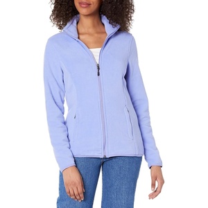 Amazon Essentials Women’s Classic-Fit Full-Zip Polar Soft Fleece Jacket, Outerwear Coat with Cuffs (Available in Plus Size)(Soft Violet)