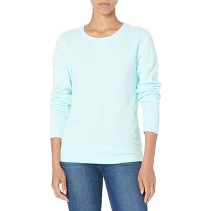 Amazon Essentials Women’s Fleece Crewneck Long Sleeve Pullover Sweatshirt (Available in Plus Size)(Bright Aqua)