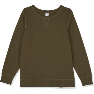 Amazon Essentials Women’s Fleece Crewneck Long Sleeve Pullover Sweatshirt (Available in Plus Size)(Olive)