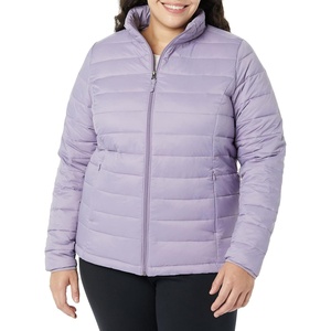 Amazon Essentials Women’s Lightweight Long-Sleeve Water-Resistant Packable Puffer Jacket (Available in Plus Size)(Dusty Grape)