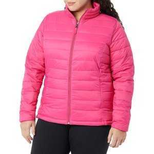 Amazon Essentials Women’s Lightweight Long-Sleeve Water-Resistant Packable Puffer Jacket (Available in Plus Size)(Hot Pink)