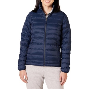Amazon Essentials Women’s Lightweight Long-Sleeve Water-Resistant Packable Puffer Jacket (Available in Plus Size)(Navy)