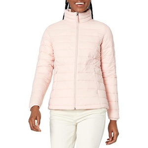 Amazon Essentials Women’s Lightweight Long-Sleeve Water-Resistant Packable Puffer Jacket (Available in Plus Size)(Rose)