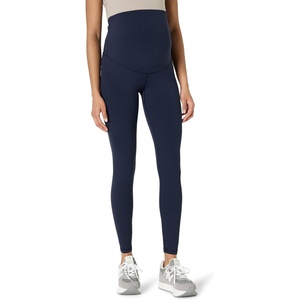 Amazon Essentials Women’s Maternity High-Rise Over the Belly Formflex Full Length Legging, Soft, Moisture Wicking(Navy)