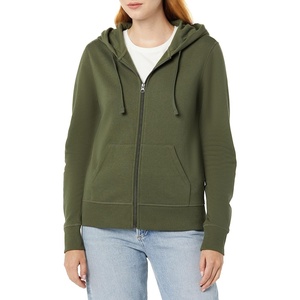 Amazon Essentials Women’s Midweight Fleece Full-Zip Hoodie with Drawstring (Available in Plus Size)(Dark Olive)