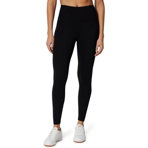 Amazon Essentials Women’s Power Sculpt High Rise 7/8 Workout Length Legging with 25″ Inseam(Black)