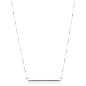 Amazon Essentials Women’s Sterling Silver Horizontal Bar Necklace, 18″