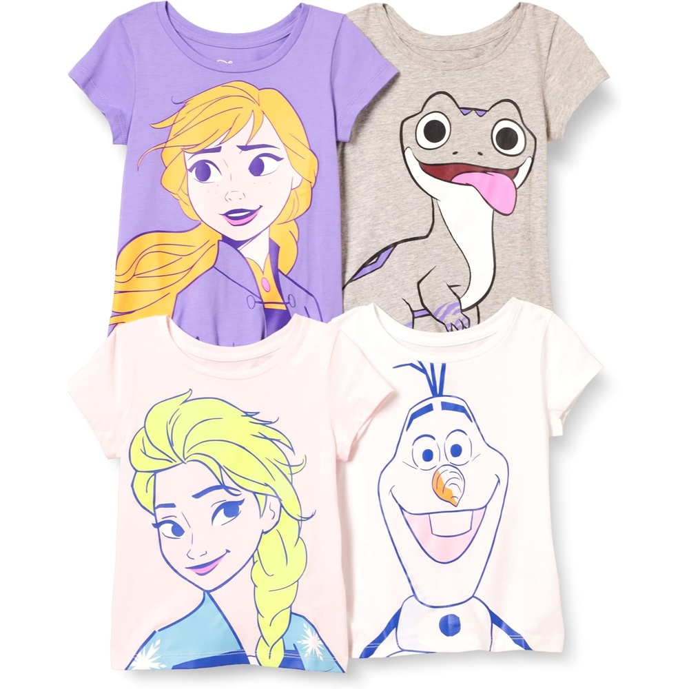 image:imageAmazon Essentials Disney Marvel Star Wars Frozen Princess Girls and Toddlers ShortSleeve TShirts ClothingFrozen 2 Elsa