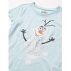 Amazon Essentials Disney | Marvel | Star Wars | Frozen | Princess Girls and Toddlers’ Short-Sleeve T-Shirts Clothing(Blue/Grey/White/Frozen Elsa & Olaf)