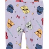 Amazon Essentials Disney | Marvel | Star Wars | Princess Girls and Toddlers’ Snug-Fit Cotton Pajamas Set, Pack of 3(3-piece Star Wars Purple Rule the Galaxy Set)