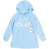 Amazon Essentials Disney | Marvel | Star Wars | Frozen | Princess Girls and Toddlers’ Fleece Long-Sleeve Hooded Dresses(Frozen 2 Olaf)