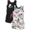 Amazon Essentials Disney | Marvel | Star Wars | Frozen | Princess Girls and Toddlers’ Knit Sleeveless Cotton Jersey Rompers, Pack of 2