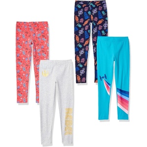 Amazon Essentials Disney | Marvel | Star Wars | Frozen | Princess Girls and Toddlers’ Cotton Stretch Leggings, Multipacks(Star Wars Rebel Ships)