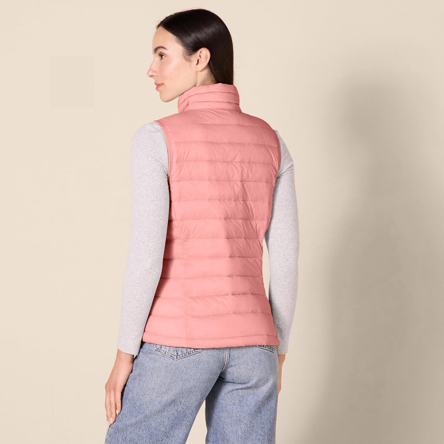 image:imageAmazon Essentials Womens Lightweight WaterResistant Packable Puffer VestPink