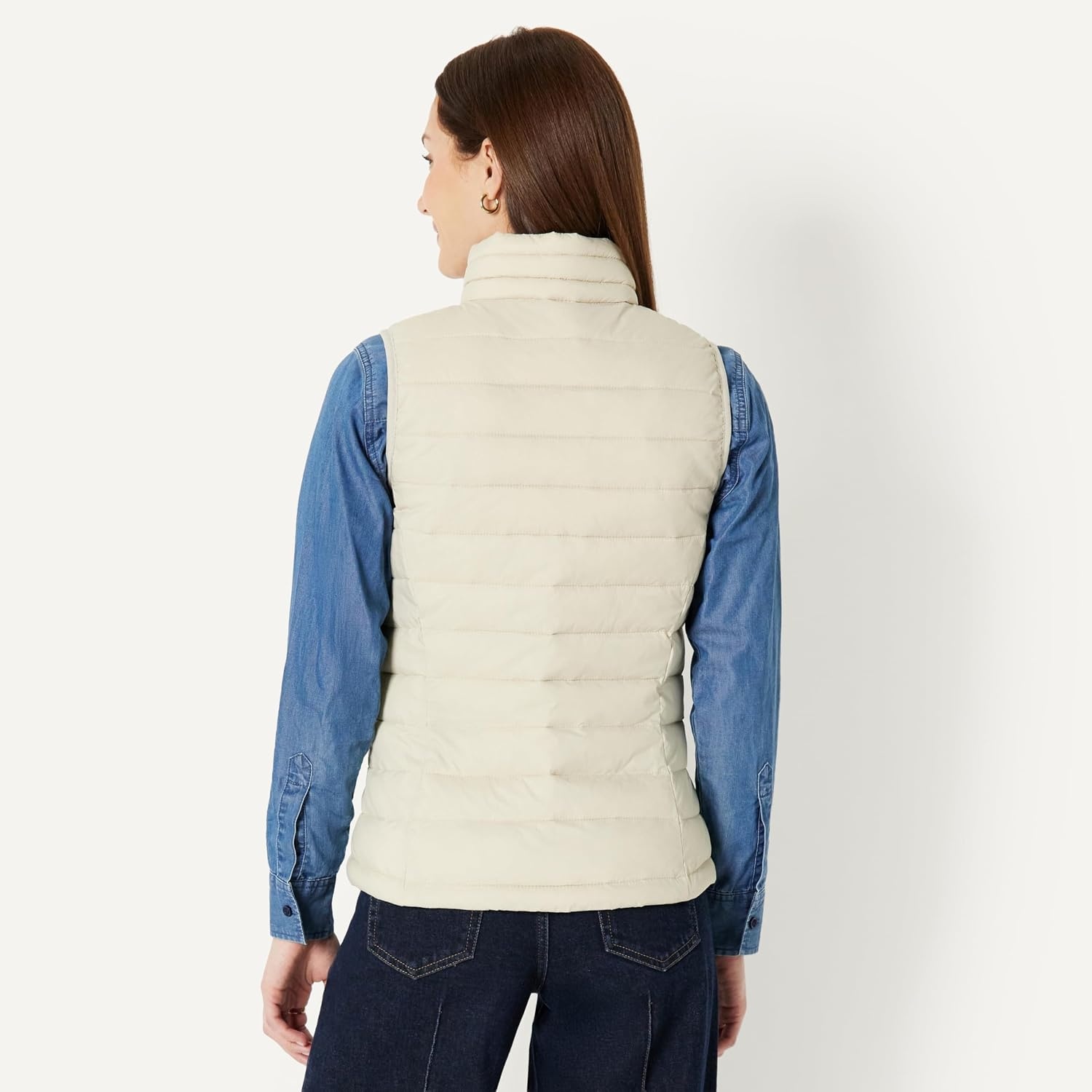 image:imageAmazon Essentials Womens Lightweight WaterResistant Packable Puffer VestStone