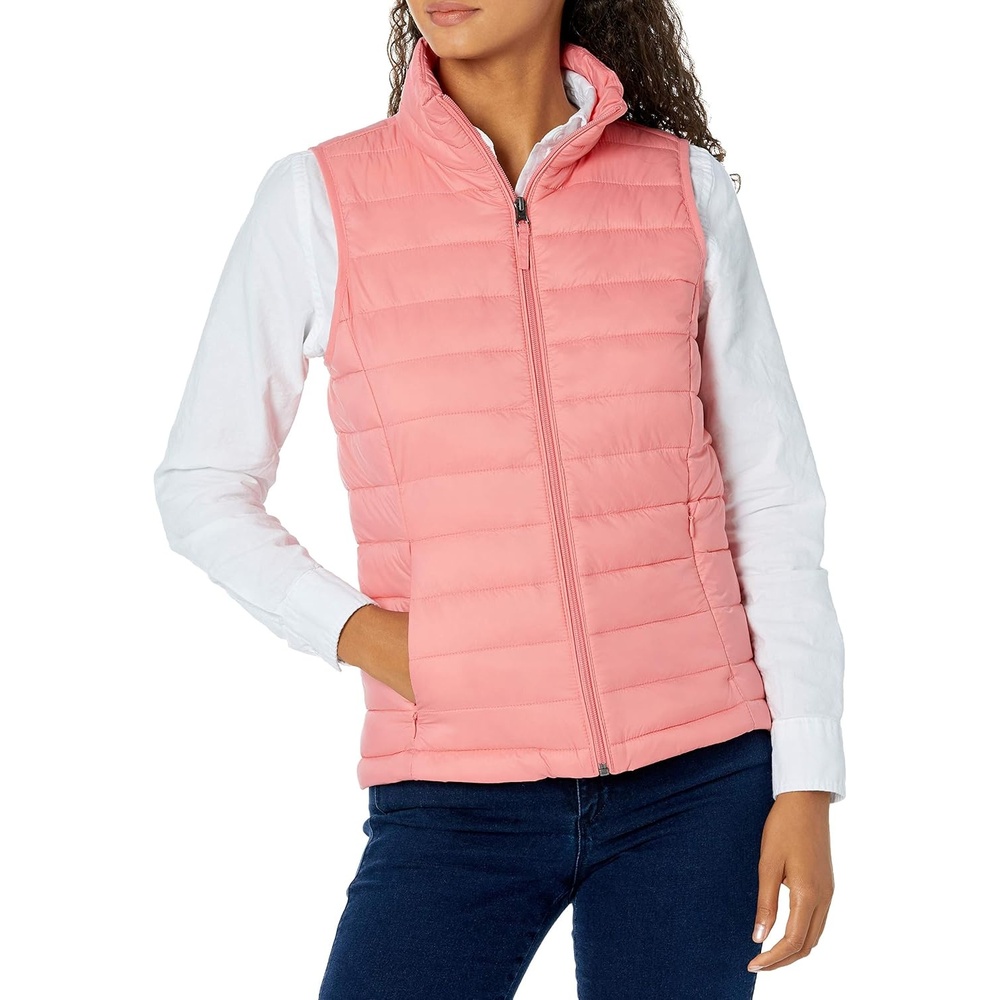 image:imageAmazon Essentials Womens Lightweight WaterResistant Packable Puffer VestPink