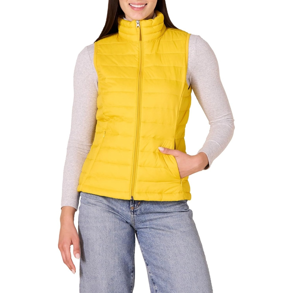 image:imageAmazon Essentials Womens Lightweight WaterResistant Packable Puffer VestYellow