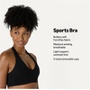 Amazon Essentials Women’s Active FormFlex Buttery Soft Light Support Halter V-Neck Sports Bra(Black)