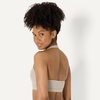 Amazon Essentials Women’s Active FormFlex Buttery Soft Light Support Halter V-Neck Sports Bra(Taupe)