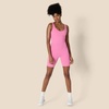 Amazon Essentials Women’s Active Formflex Buttery Soft One Piece Shorts Romper Jumpsuit with Built-In Bra(Pink)