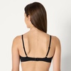 Amazon Essentials Women’s Cotton Jersey Scoop Bralette, Pack of 2(Black / Washed Bronze)